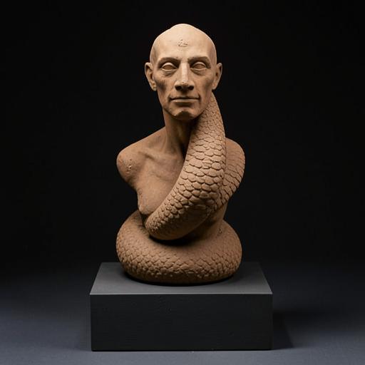 Illustration : Corps mi-humain mi-serpent